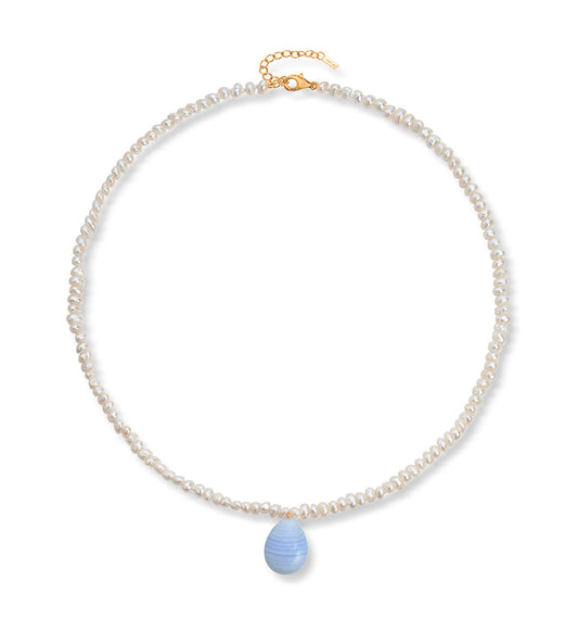 PETITE BAROQUE BLONDE AGAT NECKLACE